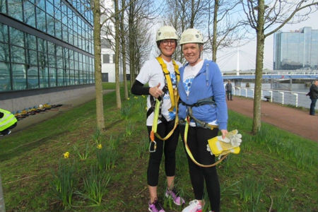 Fearless sisters fly across the Clyde