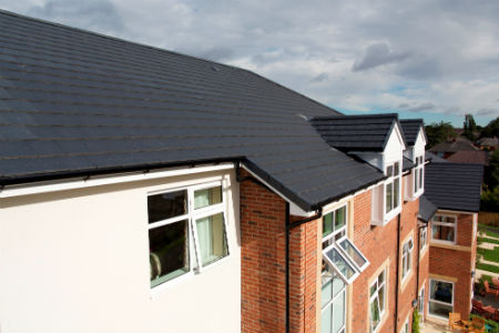 Easy to install roof for dementia care facility 