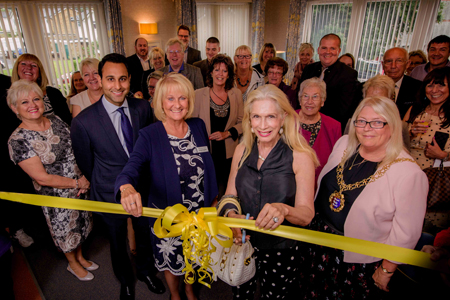 Celebrity opens new suite at Hastings home