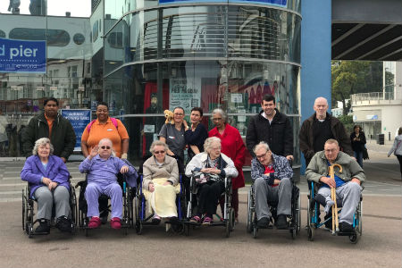 Residents soak up the sea air in Southend