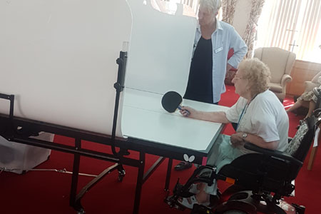 Residents stay active with table tennis