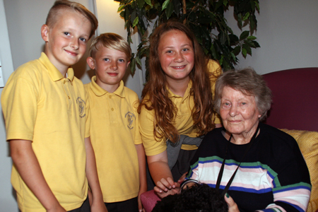 Children bring joy to residents