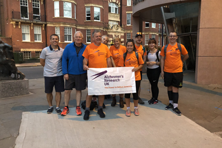 Care workers complete charity walk