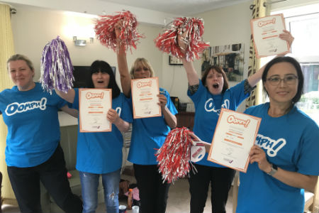 Care staff complete wellness training  