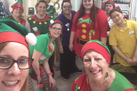 New Century staff support Elf Day