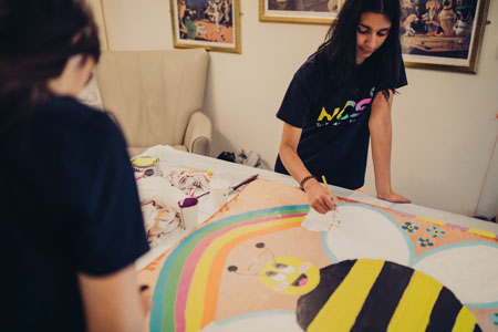 Young volunteers join art project