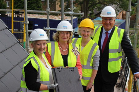 Topping out at Oakham Grange 