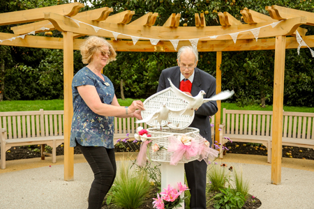 Ceremony marks opening of peace garden