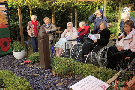 Veteran opens remembrance garden