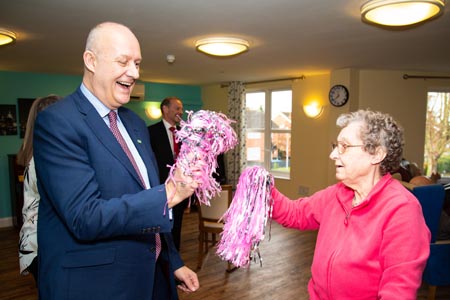 Martin Green visits Gravesend home