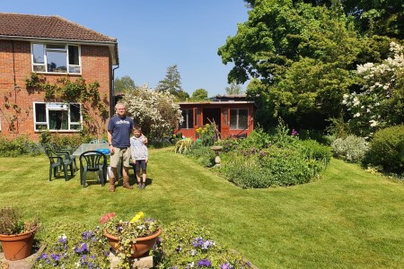 Taylor Wimpey volunteers get Abbeyfield garden party ready