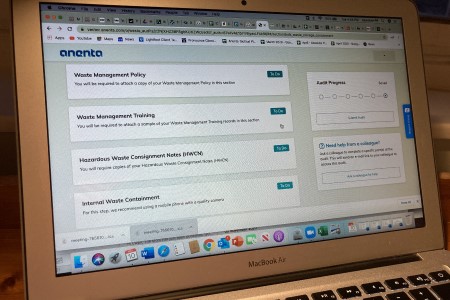 Anenta pushes button on hazardous waste audit app