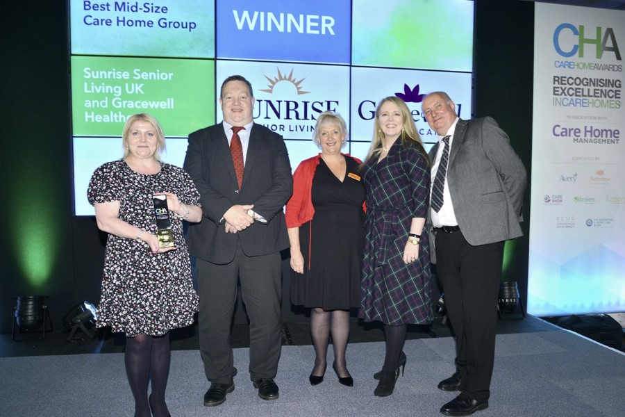 Sunrise and Gracewell scoop ‘Best Mid-Size Care Home Group’ award