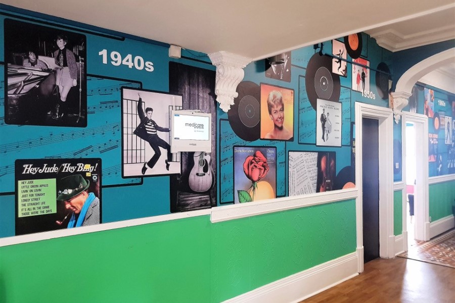 ATADesigns awarded gong for music wall mural at Towerview Care home