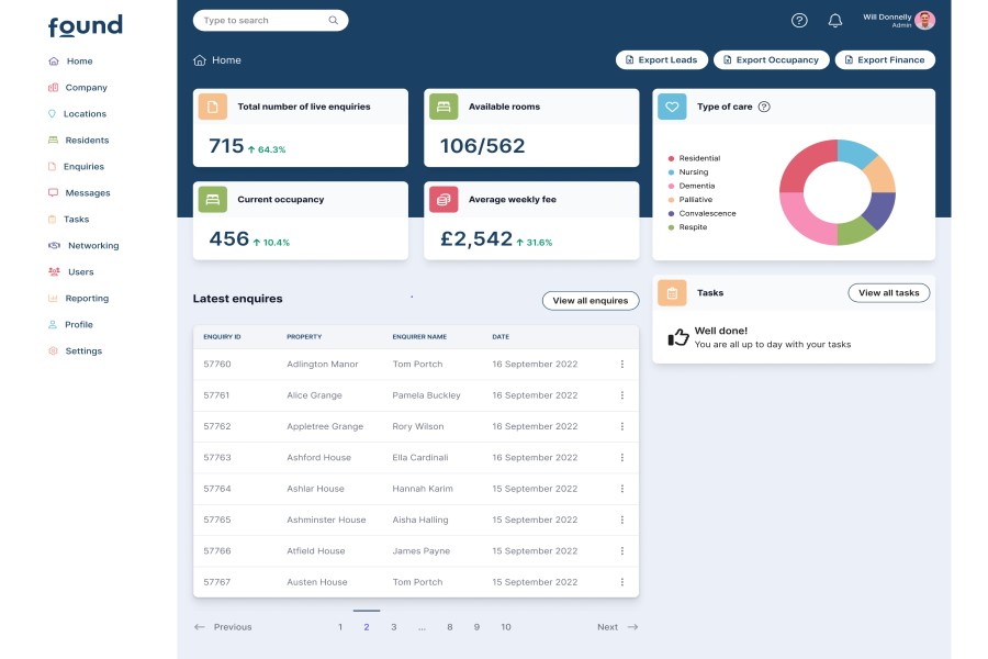 Person Centred Software integrates with Found CRM