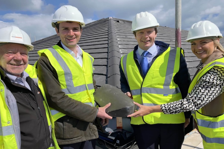 Topping out ceremony at Scarborough care home